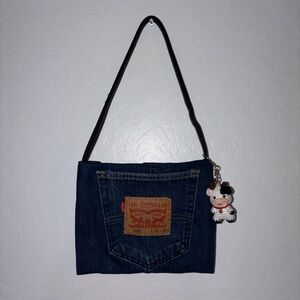 Levi's Blue Denim Bag with Cow Charm